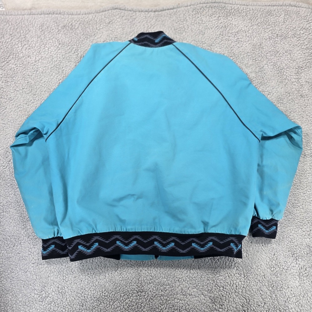 Vtg Walls Mountain Navajo Aztec Detroit‎ Style Jacket Mens X-Large? Blue Canvas - Picture 9 of 11